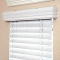 50mm fauxwood slats ladder string cord tilt low profile metal headrail 2" Faux Wood Venetian Blinds